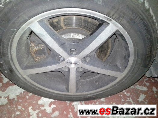 alu 5x112 17" zimni pneu dezent alu kola vw audi 225/50 – fotografie 1