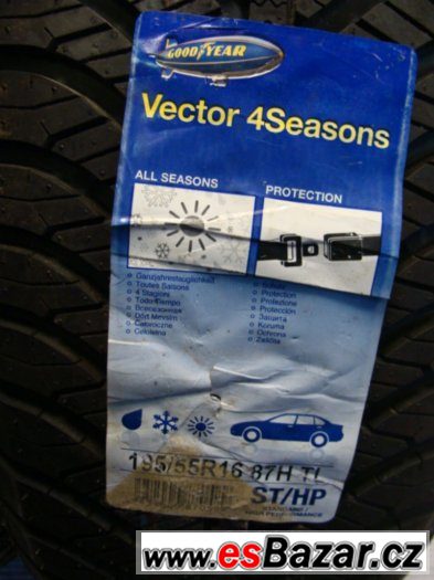 Nové 195/55/16 87H Goodyear Vector 4seasons 2ks – fotografie 2