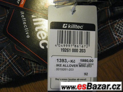 Nová dětská kombinéza lyžařská killtec vel. 92 – fotografie 2