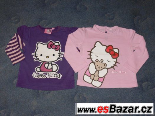 SLEVA - 2 ks tričko s dlouhým rukávm Hello Kitty vel. 80 – fotografie 4