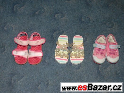 SLEVA -3 páry bot na léto  - vel. 26-27 - délka stélky 17 cm – fotografie 1