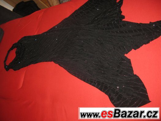 Večerní dámské šaty, dovoz Paříž, krásný materiálvel. 38-40 – fotografie 1