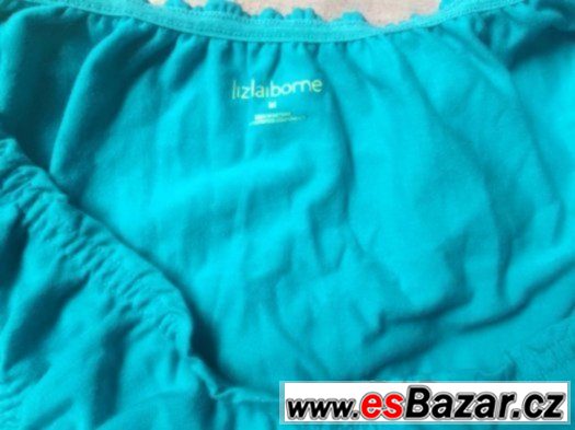 tyrkysový top nebo mini šaty zn.Liz Claiborne vel.M/L-nové – fotografie 4