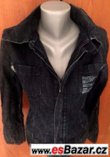 modrá džínová bunda zn.Diesel vel.S/M – fotografie 1