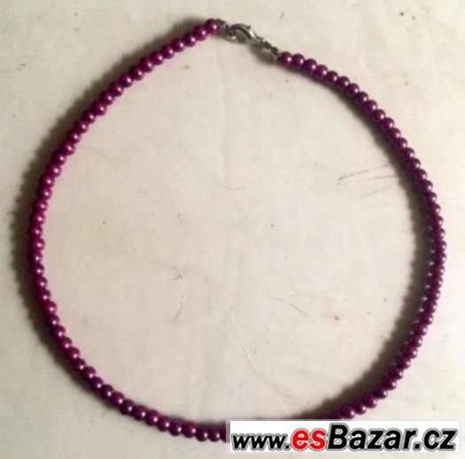 perličkový náhrdelník 38cm-nový – fotografie 1