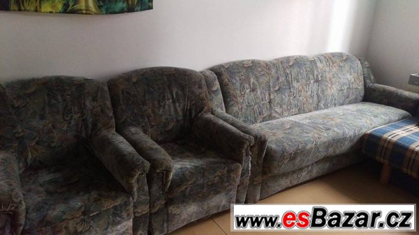 Sedací souprava s dvěmi křesly – fotografie 3