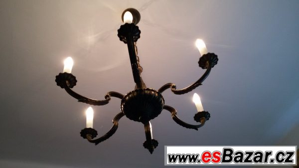 Šestiramenný lustr 20 léta. – fotografie 3