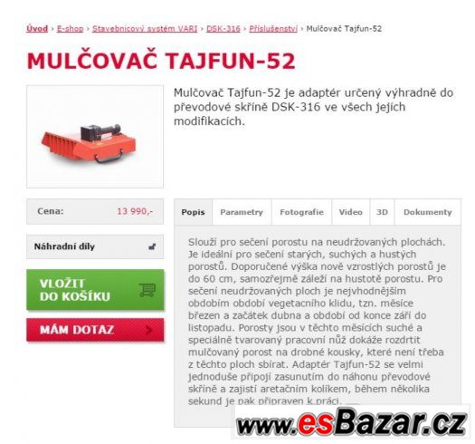 Vari Tajfun 52 mulčovač – fotografie 5