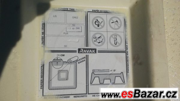 Sprchová vana RAVAK 80 x 80 cm – fotografie 4