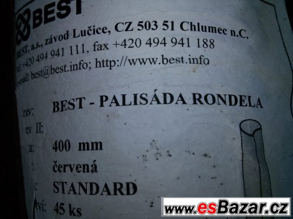 Palisada Rondela 400 červená – fotografie 2