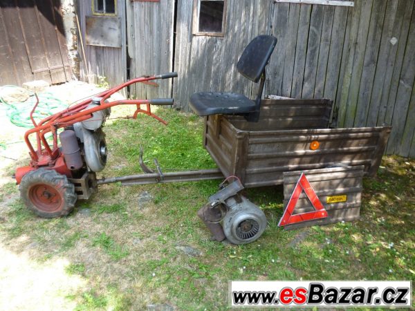 Lištová sekačka Rotax s vozíkem – fotografie 1