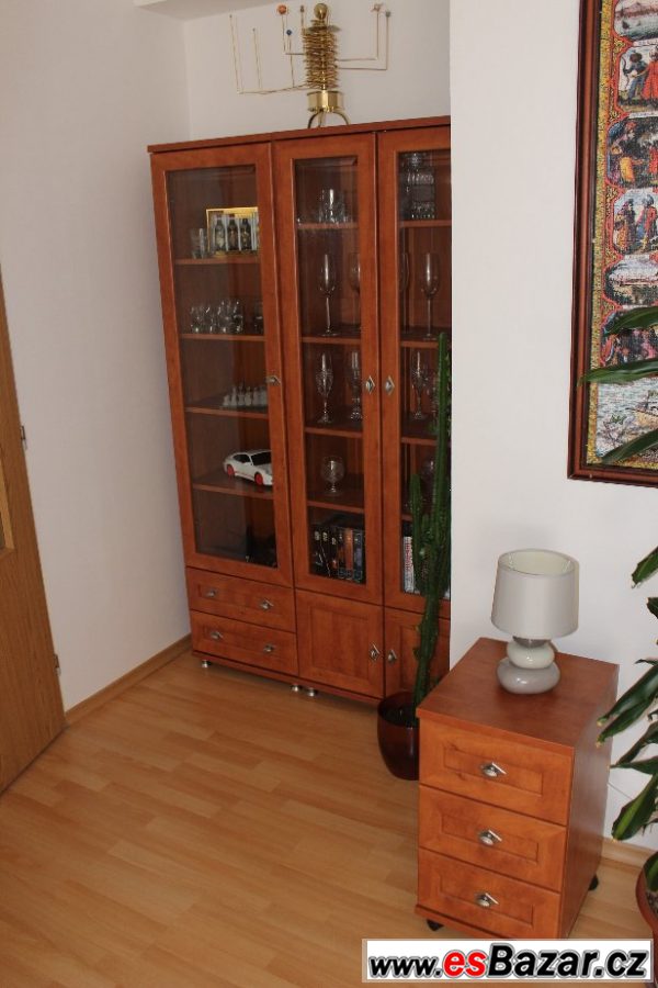 Obývací set - třešeň, sklo – fotografie 2