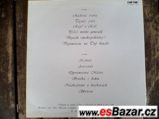 NOVÁ RŮŽE '91 (lp) – fotografie 2