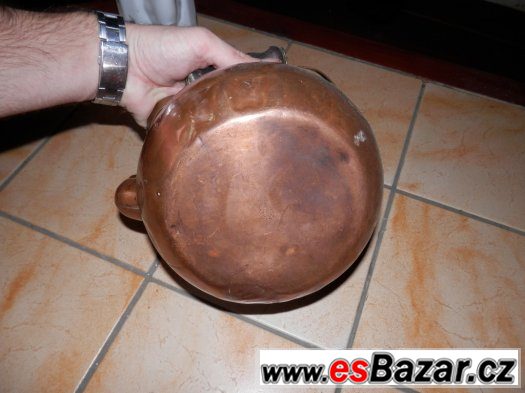 Malá měděná konévka konev nádoba 1a – fotografie 4