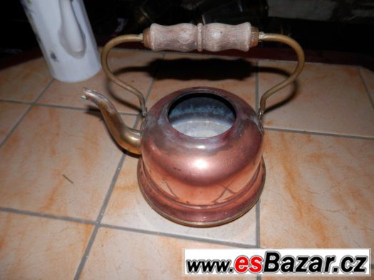 Malá měděná konévka konev nádoba 1b – fotografie 2