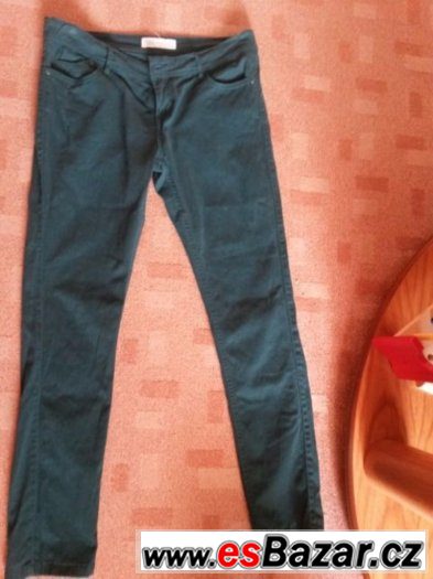 Zelené denim kalhoty 42/44 – fotografie 1