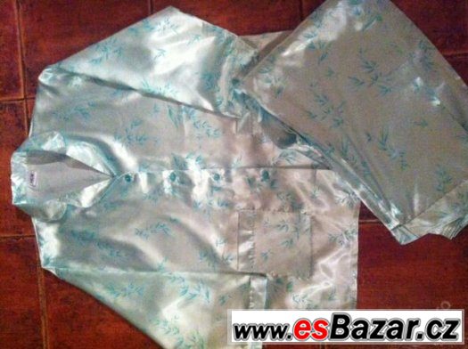 Dámské saténové pyžamo vel.XL-XXL – fotografie 1