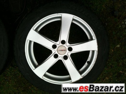 Alu disky 17" 5x108 a zimní pneu 225/50 – fotografie 5