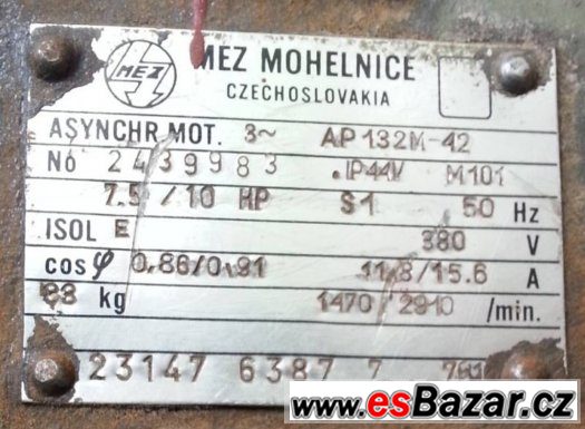 Dvouotáčkový elektromotor AP132M-42 – fotografie 2