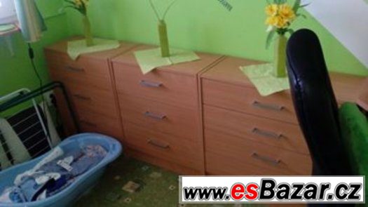 Nabízím téměř nové komody se šuplíky 4x kus nebo výměna – fotografie 1