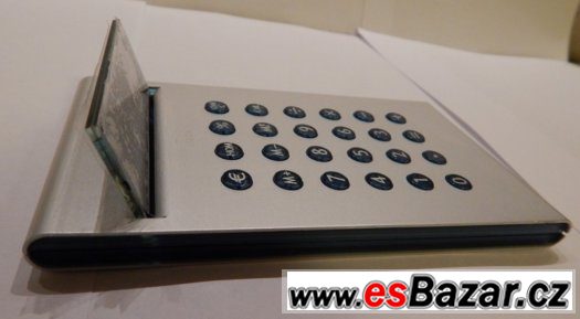 Kalkulátor hliníkový Lexon Zero2 (EURO) – fotografie 2