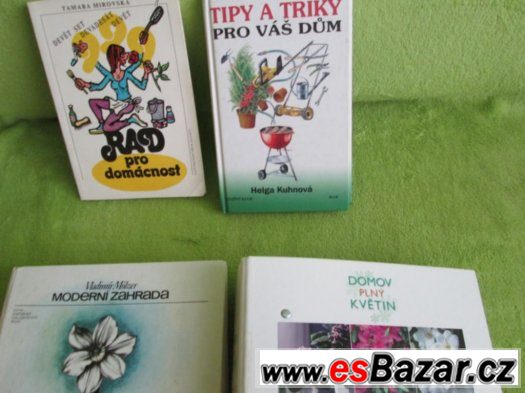 NABÍZÍM ČTYŘI KNIHY - RADY DO DOMÁCNOST-ZAHRADA-KVĚTINY – fotografie 2