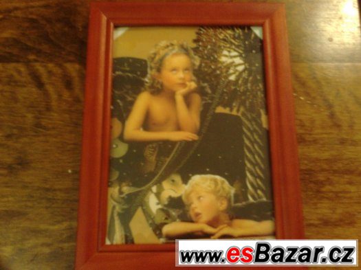 krásný obrázek Andělé štěstěny13x 18 cm s rámečkem – fotografie 2