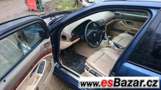 BMW e39 - béžový interier - kůře anatomy – fotografie 1