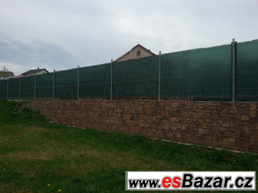 Prodám stínící tkaninu na plot-90%stínění,130gr na 1m2. – fotografie 1