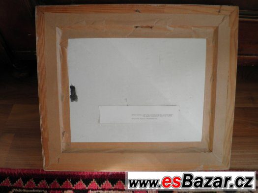 OBRAZ: ANTONÍN SLAVÍČEK - UHELNÝ TRH 42,5x36cm – fotografie 2