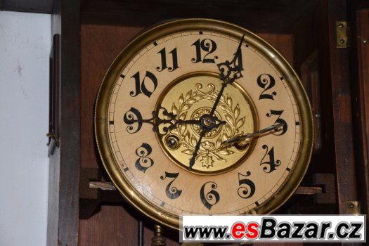 Starožitné, řezbované hodiny Junghans r1900 – fotografie 5