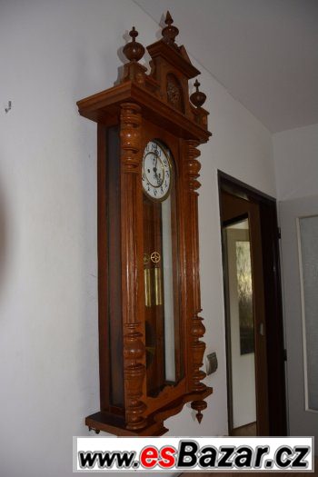 Starožitné 2-závažové hodiny Gustav Becker r1926-světlé – fotografie 3