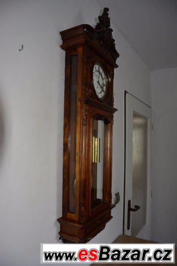 Starožitné 3závažové vídeňské hodiny 1855-skelet po renovaci – fotografie 3
