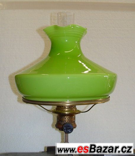 Petrolejová lampa - hořák, držák, stínítko, cylindr - 6x – fotografie 1