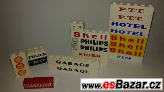 LEGO kostky, mix s potiskem Shell... – fotografie 1