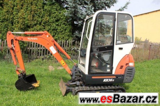 Minibagr KUBOTA KX 36-3-prodám,vyměním – fotografie 1