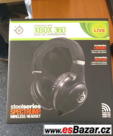 SteelSeries Spectrum 7XB Wireless Headset -nové, 24měs. zár. – fotografie 1