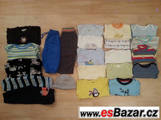 Mix 22ks chlapeckého oblečení, vel. 62-80 – fotografie 1