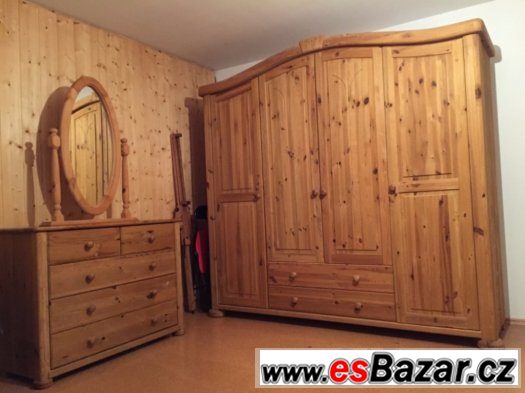 Kompletní přírodní ložnicová sestava. Natural. Dřevo. Masiv – fotografie 1