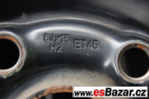 Zimní 195/65R15 CONTINENTAL na pl. discích VW, 4ks, vz.4-5mm – fotografie 4