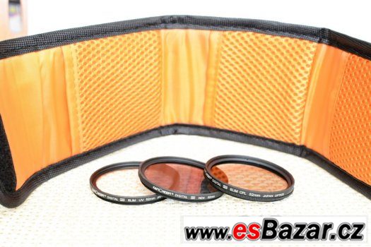 Sada 3 filtrů 52mm UV, CPL, ND4 a pouzdro zdarma – fotografie 2