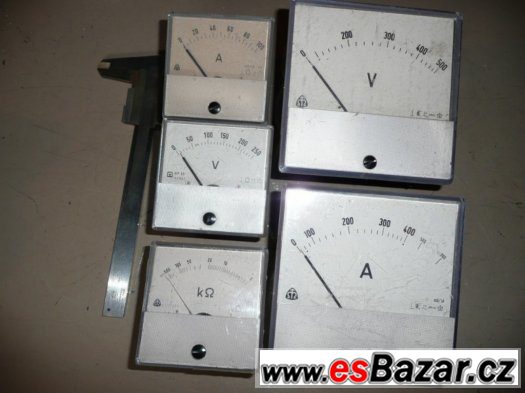 Panelové  voltmetry, ampérmetry a ohmmetry – fotografie 2