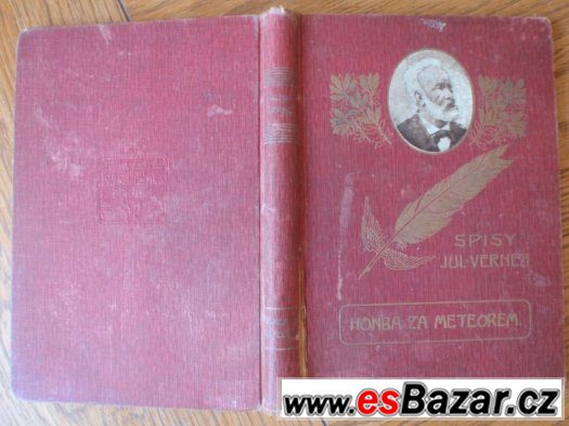 Verne: Honba za meteorem, 1909, Vilímek, zlaté pero, – fotografie 1