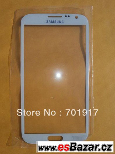 Nové originál krycí sklo na Samsung Galaxy Note 2 - bílé – fotografie 1