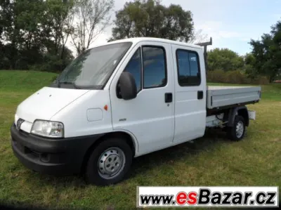 Peugeot Boxer 2.2 HDi valník-7 míst,klima,serviska,TOP
