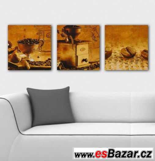 Fotoobraz, obraz - KÁVA RETRO SVĚTLÁ - velikost 60 x 20 cm – fotografie 1