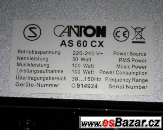 Aktivní subwoofer Canton. – fotografie 3