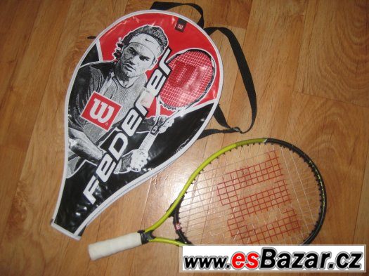 Dětská tenisová raketa Wilson Titanium Roger Federer - 19" – fotografie 3