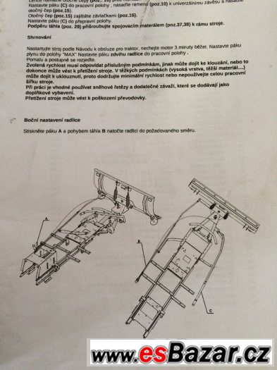 Shrnovací radlice SR-120.4 – fotografie 1