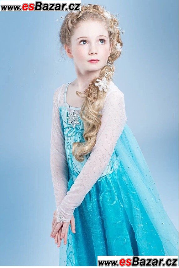 Set 2 - FROZEN-Ledové království. (šaty + korunka) - různé velikosti – fotografie 3